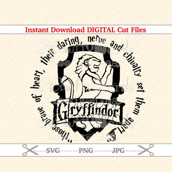 Download Make Your Own Harry Potter Gryffindor Crest House Quote PNG