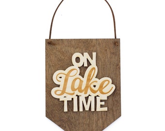 Laser Engraved - Wood Sign - Cabin Decor - Wood Wall Banner - Wooden Wall Hanging - Lake House Decor - Wall Signage - Stocking Stuffer