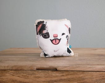 Double Merle Spotted Australian Shepherd Pillow