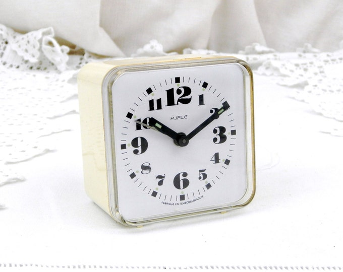 Working Vintage Mid Century Kiple Mechanical Alarm Clock from Eastern Europe, Czechoslovakia Retro Wind-up Clock, European Time Piece
