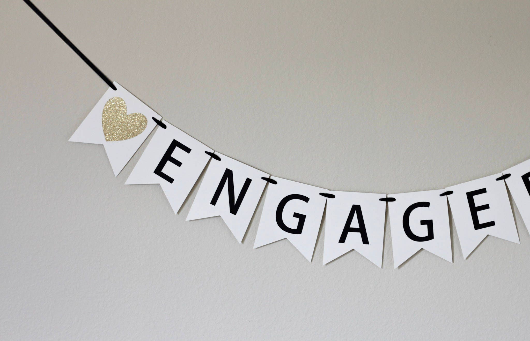 engagement party decorations gold engagement banner