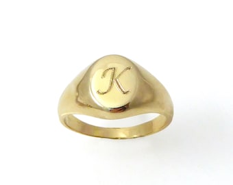 Gold monogram ring,Personalized ring, Unisex ring,personalized jewelry, Men initial ring, gold initial ring.monogram ring (2133)