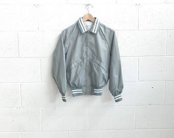 reebok jacket silver