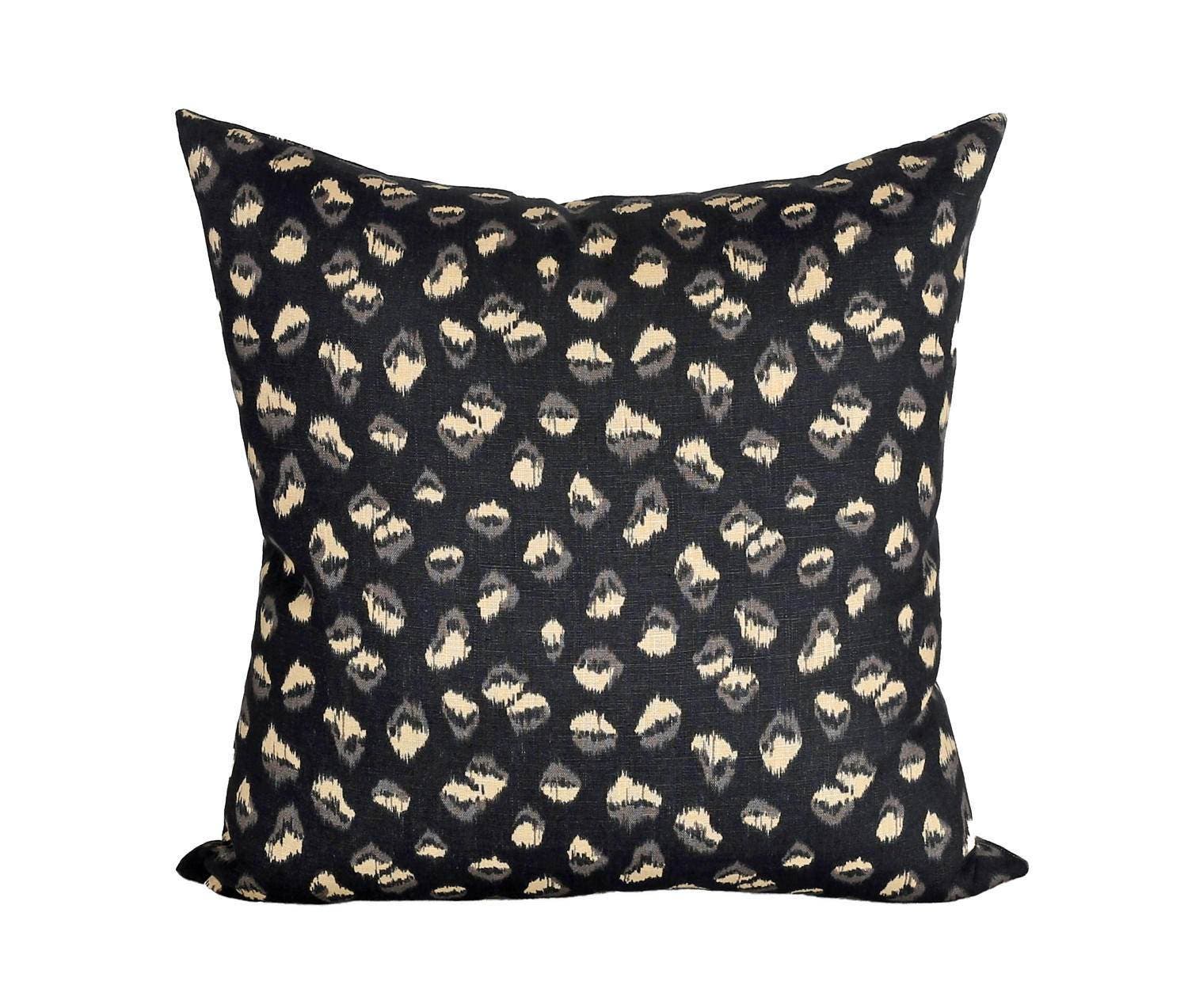 Kelly Wearstler Feline Ebony Beige Designer Pillow Cover 1   Il Fullxfull.1162888422 D5dj 