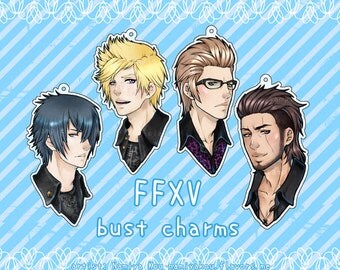 FFXV KEYCHAIN, Noctis Lucis Caelum Prompto Argentum, Anime CHARM, Ignis Scientia Gladiolus Amicitia, FF15 Phone Charm Strap Final Fantasy xv