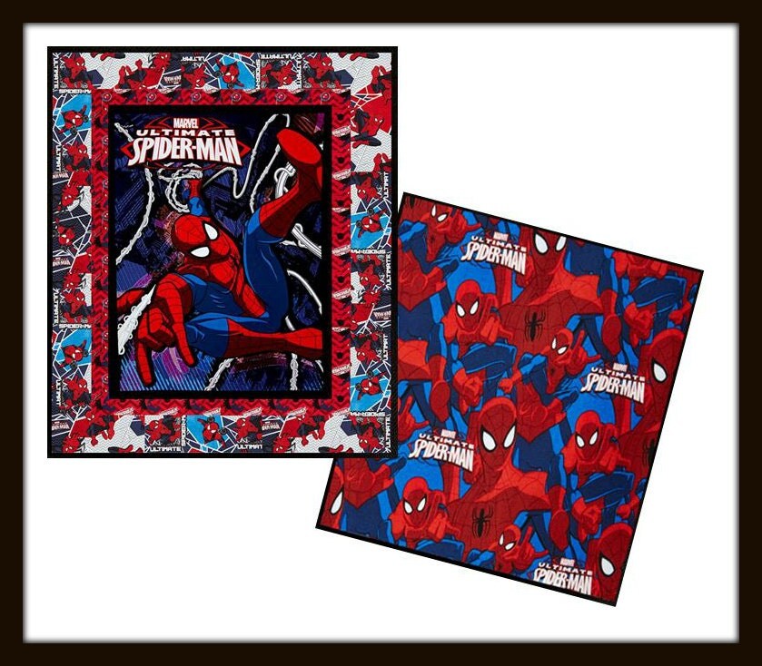 Spiderman Quilt by LannersQuilts on Etsy