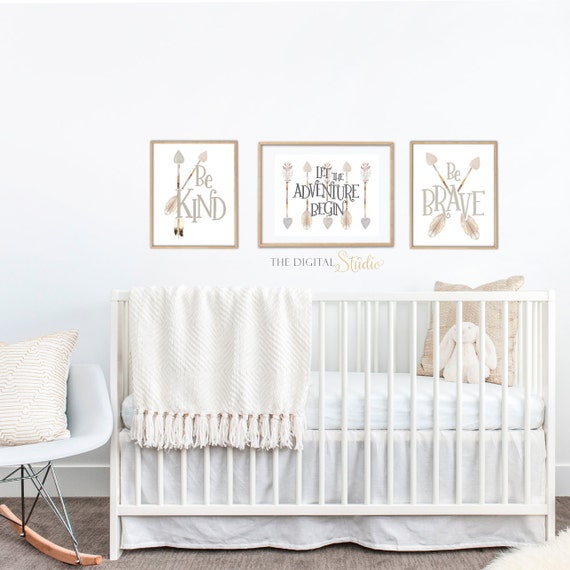 Woodland Gender Neutral Nursery Wall Art Gender Neutral