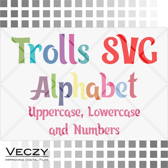 Download Trolls svg Alphabet trolls svg trolls birthday svg svg