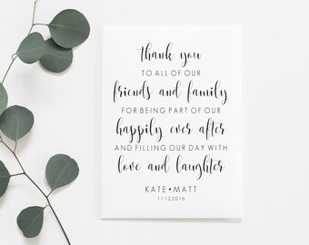 Wedding Thank You Sign Printable. Wedding Signs. Wedding Sign Printable. Wedding Poster. Wedding Day Signs. Modern Wedding. Wedding Print.