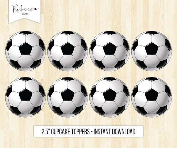 soccer cupcake toppers soccer toppers printable birthday ...
