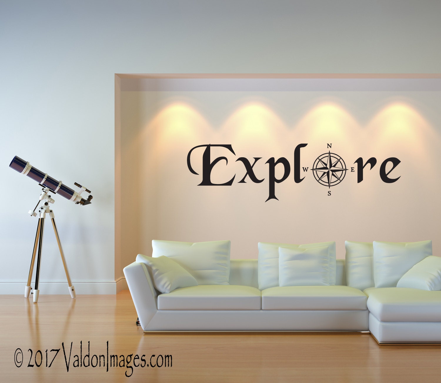 Explore wall decal travel decor living room decal travel