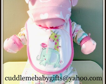 Baby Girl Baby Shower Unique Baby Gift made of all baby things