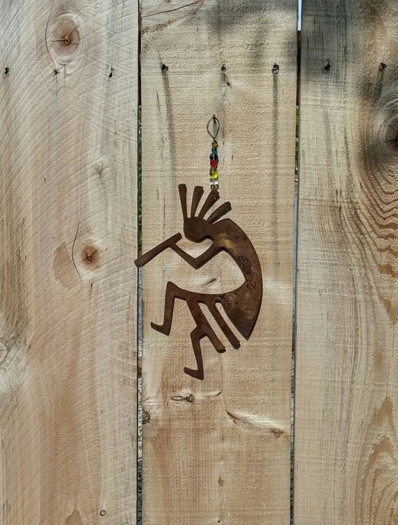 Kokopelli metal art garden art metal decor southwestern