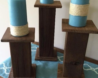 Pallet Wood Candle Holders, Wood Candle Holders, Pallet Candle Holders, Pallet Wood, Candle Holders, Reclaimed Wood Candle Holders,