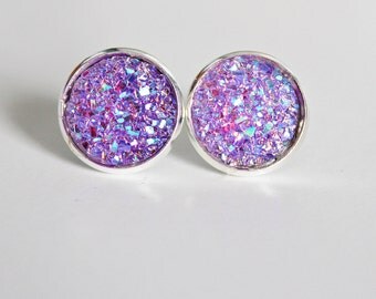 Druzy Studs // Boho Jewelry // Sparkly Earrings // Boho Fashion // Druzy Earrings