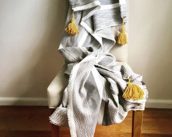 Boho Bed Throw Blanket, boho throw, boho bedding, cotton throw, cotton blanket, Home Decor, house warming gift, boho blanket