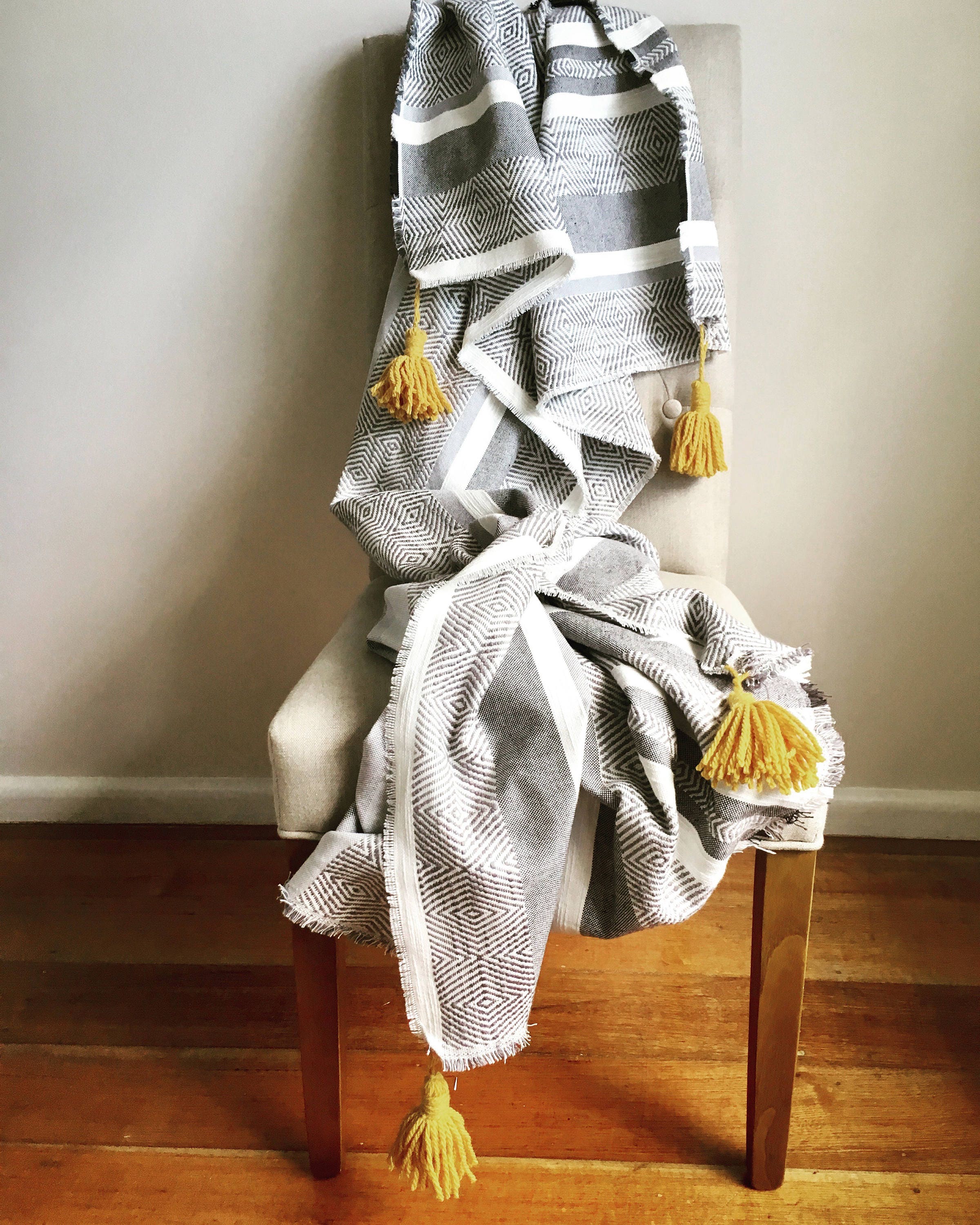 Boho Bed Throw Blanket boho throw boho bedding cotton