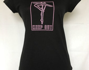 Keep Out Graphic Dance and Ballet Tee-shirt for Teachers & Students