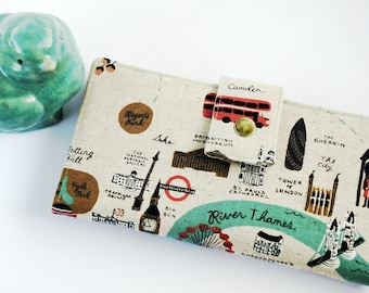 London Map Wallet, Illustrated Map Wallet, Womens Wallet London Gift, Vegan Womens Wallet, Illustrated Vegan Wallet, Wife Gift Ideas,map art