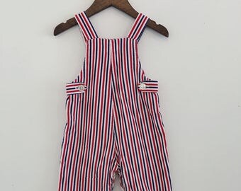 Vintage 60s Health-Tex Stripe Corduroy Overalls