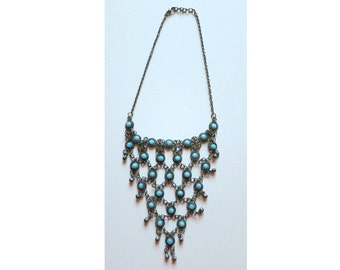 Vintage Gothic Victorian Style Chandelier Chained Fringe Necklace