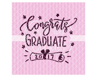 Congrats stencil | Etsy
