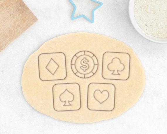 Poker cookie cutters