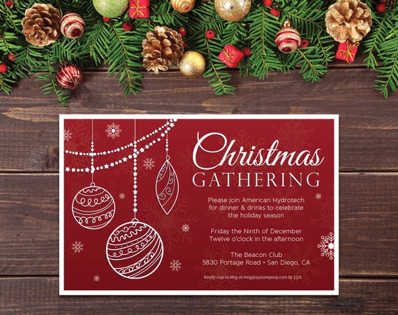 Christmas Gathering Invitations 2