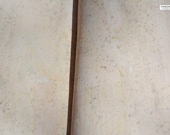 WHITE CORK Fabric - finest available, Made in Portugal - Choose a Size - textile quality, appropriate for all applications (USA seller)