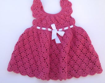 Baby dress crochet top dress toddler crochet dress boho