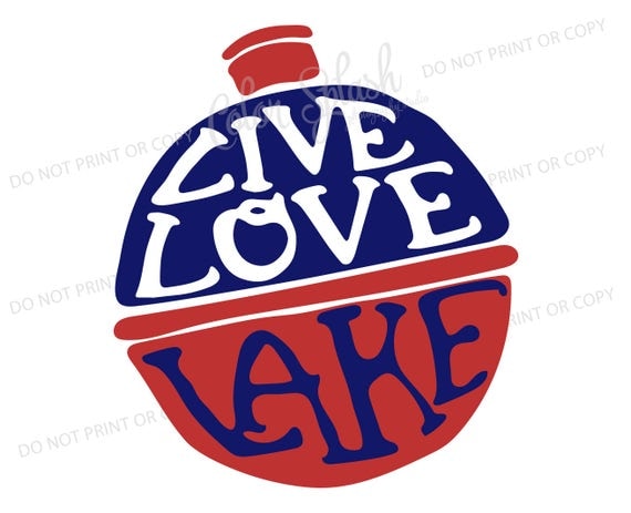 Download live love lake svg dxf png eps cutting file silhouette