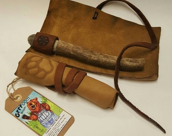 Leather Roll Out Travel Toiletry Bag Leather Roll Out Travel Toiletry Bag