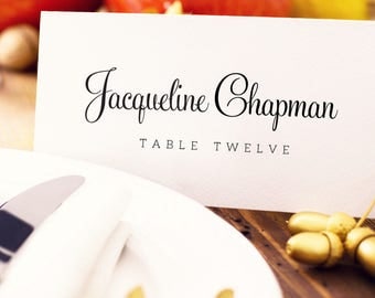 Place Card Template, Editable Instant Download, DIY Printing, Custom Personalized Seating Card, Wedding Printable