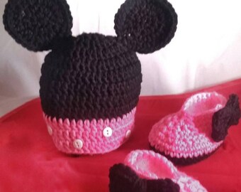 Mini Mouse Hat and shoes