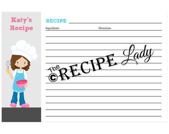 personal recipe cards