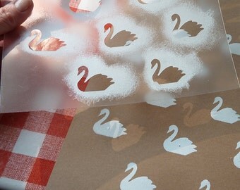 Swan Stencil