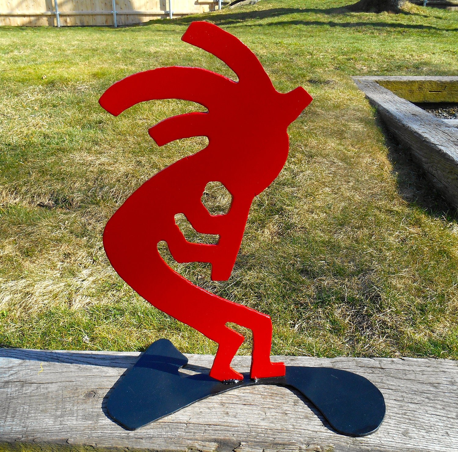 Metal Kokopelli Sculpture Hearth Art Southwestern Art Metal