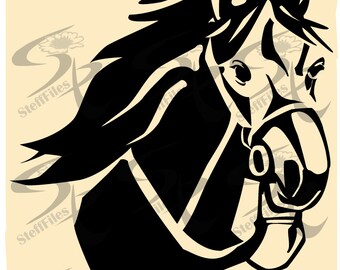 0444_Vector HORSE HEAD Signature Silhouette,SVG,dxf,ai, png, eps, jpg,Download files, Digital, graphical