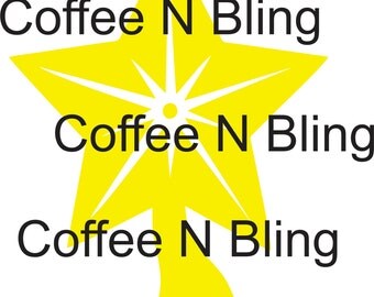 Star Tree Topper svg, silhouette, cricut, decal, vinyl, digital file, christmas tree topper, star svg, Christmas svg,