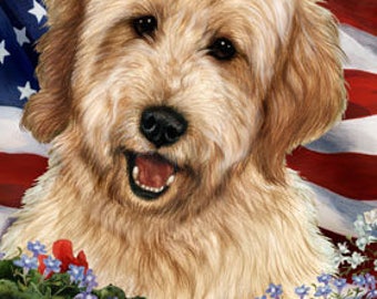Goldendoodle Garden Flags