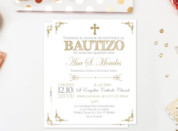 Printable Baptism Invitations In Spanish 10