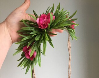 Tieback Flower Crown Headband, Moana Photo Prop, Flower Crown, Toddler Flower Crown, Girls Flower Crown, Moana Flower Crown, Moana Crown