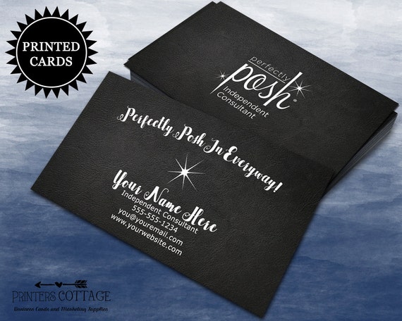 Perfectly Posh Business Card Perfectly Posh By APrintersCottage