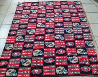 San Francisco 49ers Blanket 50x60 Raschel Restructure ...