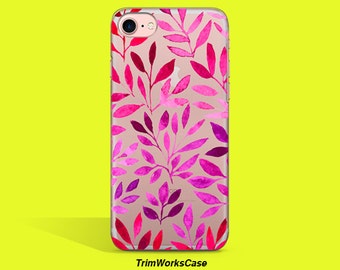 iPhone 7 Plus Case Clear Rubber iPhone 7 case Leaves iPhone 7 plus case Rubber iPhone 6 plus case iPhone 6 Case Clear iPhone 6s case