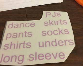 Custom organizing labels, tumbler stickers, hydroflask stickers, gift labels