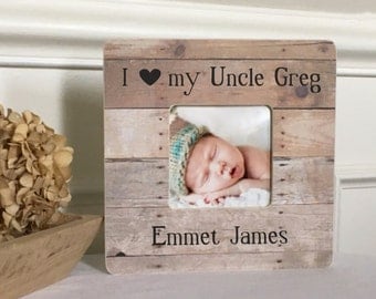 Uncle Gift Uncle Frame New Uncle Niece Nephew Personalized Picture Frame