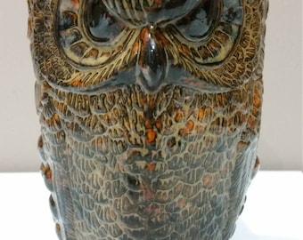 Colorful Owl Pitcher (Stoneware)