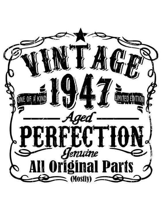 Download Vintage birthday - 1937, 1947, 1957, 1967, 1977 all included - svg files from ...