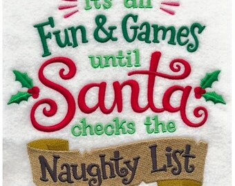 It's all fun and games until Santa checks the naughty list